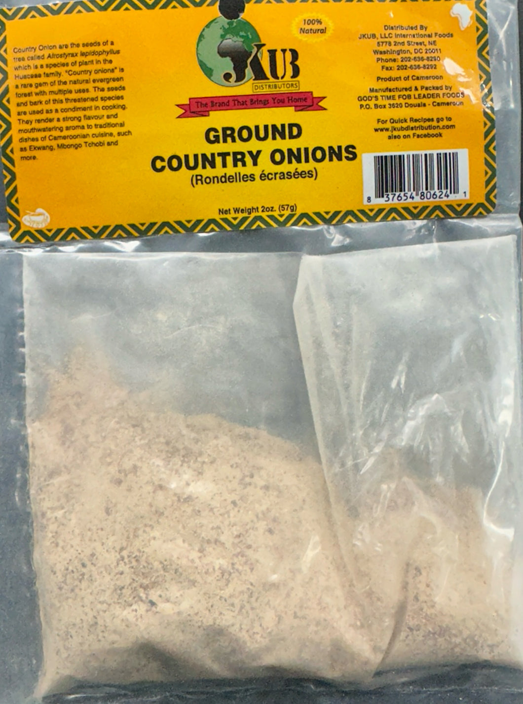 Jkub Ground Country Onions 2oz